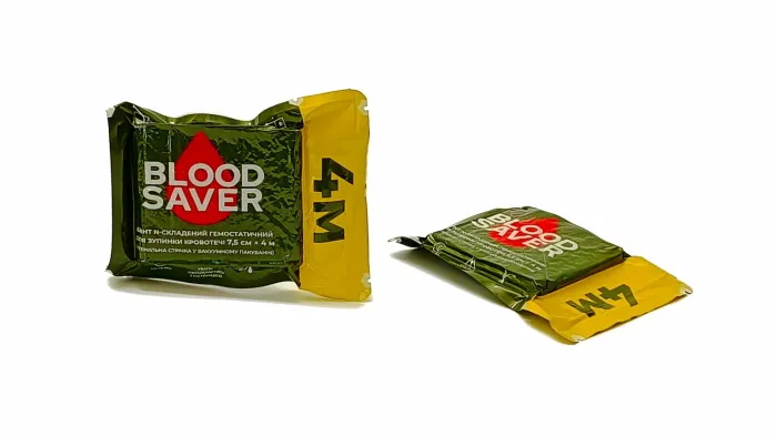 Гемостатичний бинт BLOOD SAVER 4м
