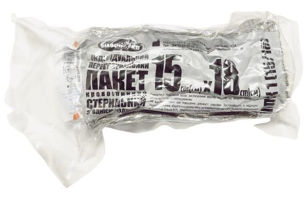 Кровоспинний бандаж 6" ІППК з однією подушкою (15 см×18 см), Білосніжка