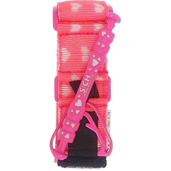 Турнікет кровоспинний SICH Сердечка рожевий з гравіюванням