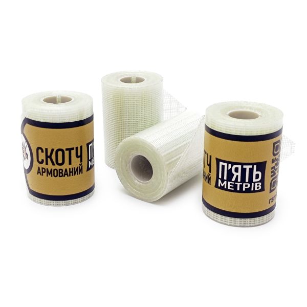 Надміцний армований скотч RSMH 5 м × 48 мм, Ø34мм прозорий
